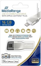 Pendrive MediaRange Pendrive MediaRange MR981 16GB USB 3.0 + Lightning