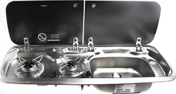  Dometic Dwupalnikowa kompaktowa kuchenka gazowa i zlew w jednym- prawy
