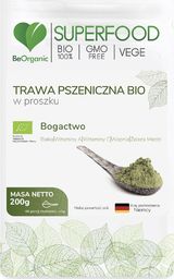  Beorganic Trawa Pszeniczna Bio W Proszku 200G Beorganic Białka Witamina A C Wapń Żelazo Miedź Triticum Aestivum