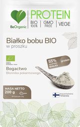  Beorganic Białko Bobu Bio W Proszku 200G Beorganic Bogactwo Błonnika Pokarmowego