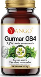  Yango Gurmar Gs4 75% Kwasów Gymnemowych 60 Kapsułek Yango Gymnema Sylvestre