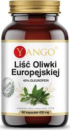 Yango Liść Oliwki Europejskiej 40% Oleuropein 60 Kaps. Yango Olea Europea Oleuropeina