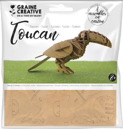 Graine Creative Puzzle 3D tekturowe, Tukan