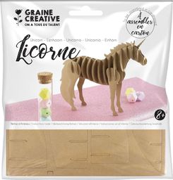 Graine Creative Puzzle 3D tekturowe, Jednorożec