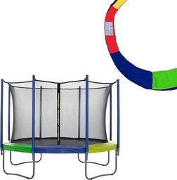  Springos Siatka wewnętrzna do trampoliny z osłoną na sprężyny 244/250/252 8 FT 6 słupków multikolor UNIWERSALNY