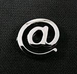 Emblemat / naklejka - chrom symbol ''@'' uniwersalny