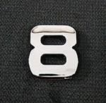 Emblemat / naklejka - chrom cyfra ''8'' uniwersalny