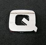 Emblemat / naklejka - chrom litera ''Q'' uniwersalny