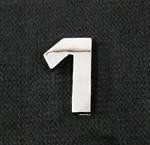 Emblemat / naklejka - chrom cyfra ''1'' uniwersalny