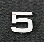 Emblemat / naklejka - chrom cyfra ''5'' uniwersalny