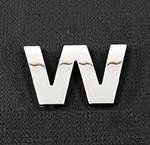 Emblemat / naklejka - chrom litera ''W'' uniwersalny