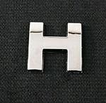 Emblemat / naklejka - chrom litera ''H'' uniwersalny