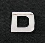 Emblemat / naklejka - chrom litera ''D'' uniwersalny