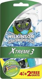  Wilkinson Sword Xtreme3 Sensitive Comfort jednorazowe maszynki do golenia dla mężczyzn 6szt 