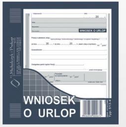  Michalczyk & Prokop Wniosek o urlop 2/3 A5 40 kartek (513-4)