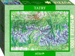 Artglob Puzzle 1000 - Tatry mapa turystyczna 1:50 000