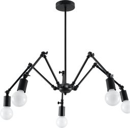 Lampa wisząca Sollux STARK nowoczesna minimalistyczna czarny  (SL.0612)