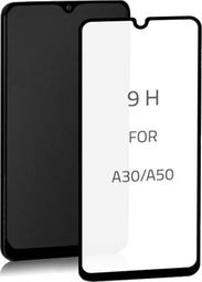  Qoltec Szkło ochronne hartowane PREMIUM Qoltec do Samsung Galaxy A30s | 6D | Pełne | Czarne