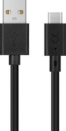Kabel USB Xqisit USB-A - USB-C 3 m Czarny (112294)