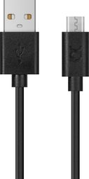 Kabel USB Xqisit USB-A - microUSB 1 m Czarny