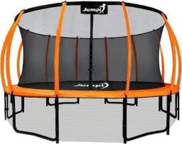 Trampolina ogrodowa Jumpi ogrodowa Maxy Comfort Plus z siatką wewnętrzną 14.5 FT 435 cm pomarańczowa