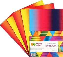  Happy Color Tektura falista A4/5K Rainbow HAPPY COLOR