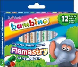  Bambino BAMBINO Flamastry ze stempelkami 12 szt.