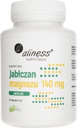  Aliness Aliness Jabłczan magnezu 140 mg z B6 (P-5-P) - 100 kapsułek