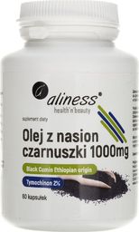  Aliness Aliness Olej z nasion czarnuszki 2% 1000 mg - 60 kapsułek