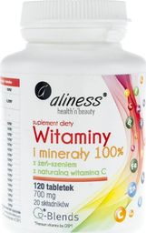  Aliness Aliness Witaminy i minerały 100% 700 mg - 120 tabletek