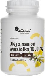  Aliness Aliness Olej z nasion wiesiołka 9% 1000 mg - 90 kapsułek