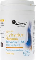  Aliness Aliness Cytrynian Magnezu bezwodny z B6 (P-5-P) proszek - 250 g