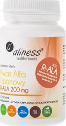  Aliness Aliness Kwas Alfa Liponowy R-ALA 200 mg - 60 tabletek