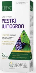 Medica Herbs Medica Herbs Pestki winogron 500 mg - 60 kapsułek