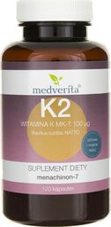  MEDVERITA Medverita Witamina K Vitamk7 (menachinon-7) 100 g - 120 kapsułek