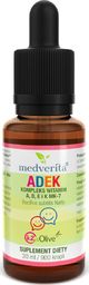  MEDVERITA Medverita ADEK dla dzieci - kompleks witamin A, D, E i K MK-7 - 30ml
