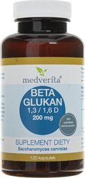 MEDVERITA Medverita Beta Glukan 1,3 / 1,6 D 200 mg - 120 kapsułek
