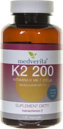  MEDVERITA Medverita Witamina K Vitamk7 (menachinon-7) 200 g - 120 kapsułek