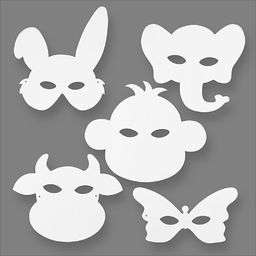  Creativ Company Maski papierowe Zwierzęce 16 szt.