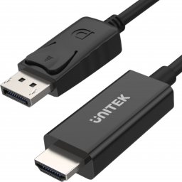 Kabel Unitek DisplayPort - HDMI 1.8m czarny (Y-5118CA BOX)