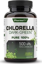  Pharmovit Chlorella Dark-Green 500 Tabletek Chlorella Chlorella Pyrenoidosa Układ Odpornościowy Witalność Organizmu Mikroflora Jelit