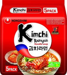 Nongshim Zupa makaronowa Kimchi Ramyun, ostra 5 x 120g - Nongshim uniwersalny
