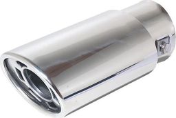 Automax Chromowana końcówka tłumika 87mm, montaż 37- 60mm uniwersalny