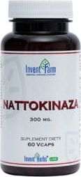 Invent Farm Nattokinaza 300mg 60 vcaps ekstrakt ze sfermentowanych nasion soi - INVENT FARM