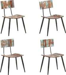  vidaXL VidaXL Krzesła stołowe, 4 szt., lite drewno z odzysku