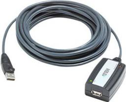 Kabel USB Aten USB-A - USB-A 5 m Czarny (UE250-AT)