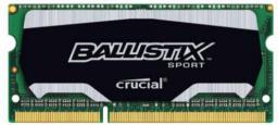 Pamięć do laptopa Ballistix SODIMM, DDR3, 4 GB, 1866 MHz, CL9 (BLS4G3N169ES4CEU)