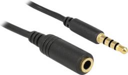 Kabel Delock Jack 3.5mm - Jack 3.5mm 3m czarny (84668)