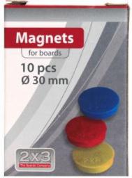2x3 Magnesy do tablic 30mm 10szt. (DC1027)
