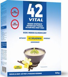  42 Vital 42 Vital Niskokaloryczna dieta roślinna waniliowy smak - 510 g